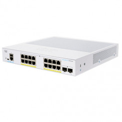 Cisco Business 350 Series 350-16P-2G - Switch - L3 - Managed - 16 x 10/100/1000 (PoE+) + 2 x Gigabit SFP - rack-mountable - PoE+ (120 W)